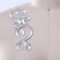 1 Pair Silver Swirled Applique Iron On Embroidered Patch for Costume or Gown